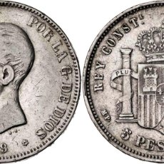 Monedas de España: 5 PESETAS ALFONSO XII 1889*-8-89 MP.M.