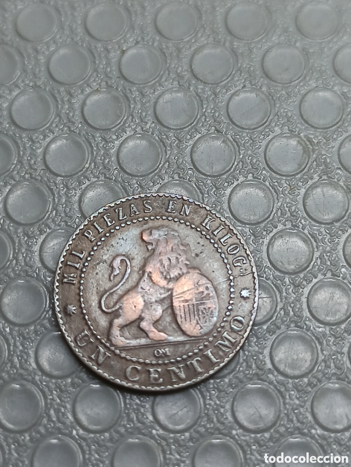 Monedas de Espa&ntilde;a: Moneda 1 c&eacute;ntimo 1870 en buenas condiciones - Foto 3