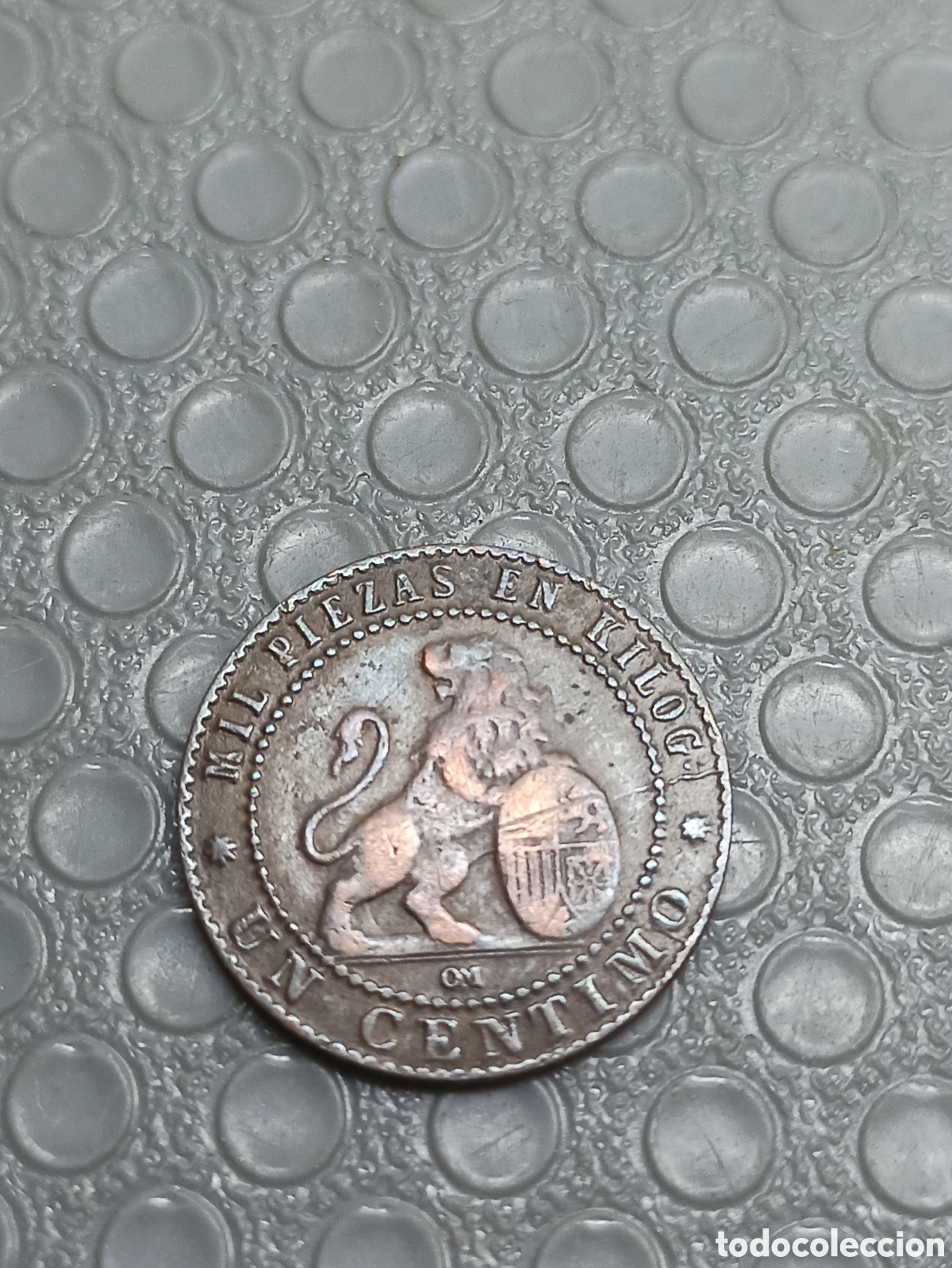 Monedas de Espa&ntilde;a: Moneda 1 c&eacute;ntimo 1870 en buenas condiciones - Foto 2