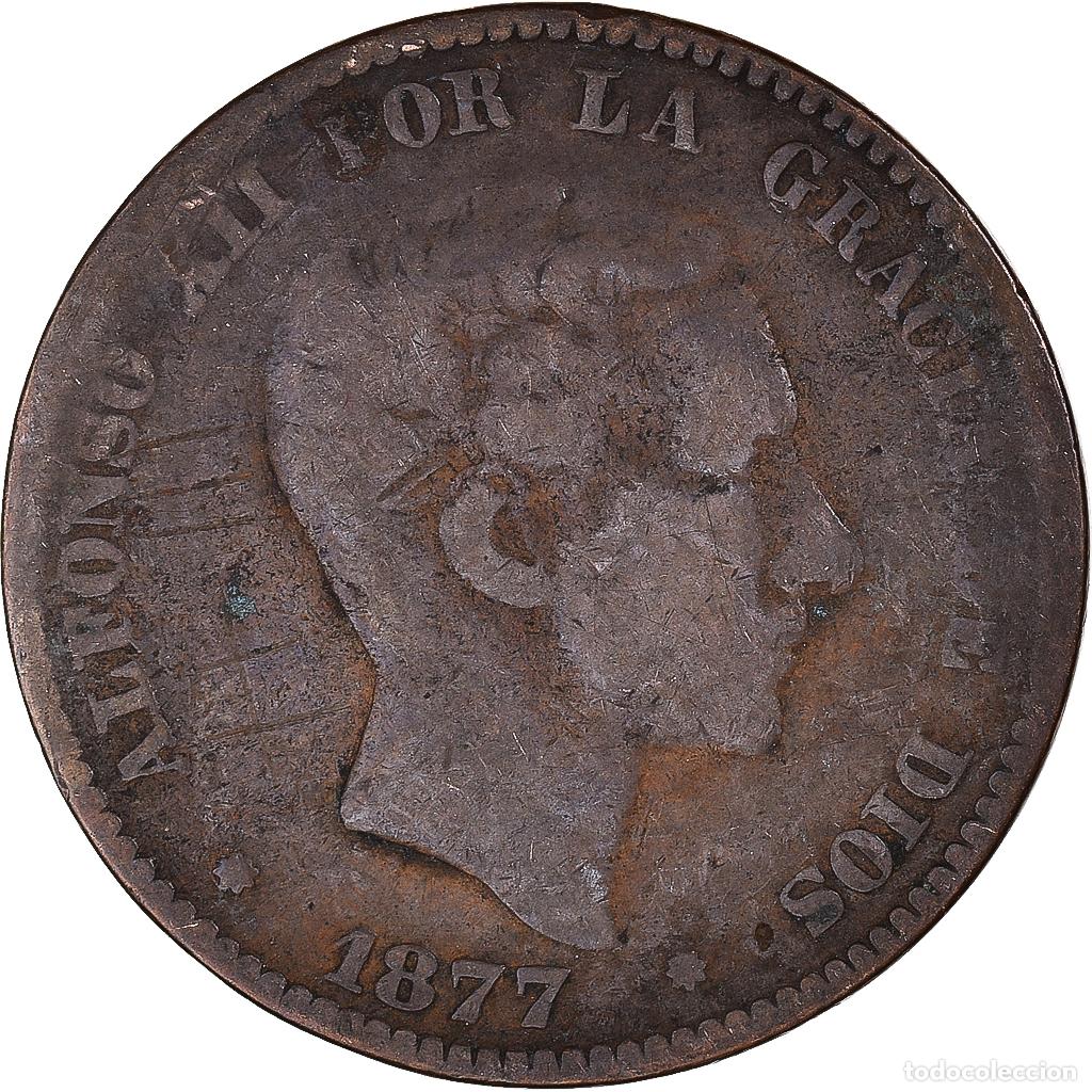 Monedas de Espa&ntilde;a: [#1316687] Moneda, Espa&ntilde;a, 10 Centimos, 1877 - Foto 1