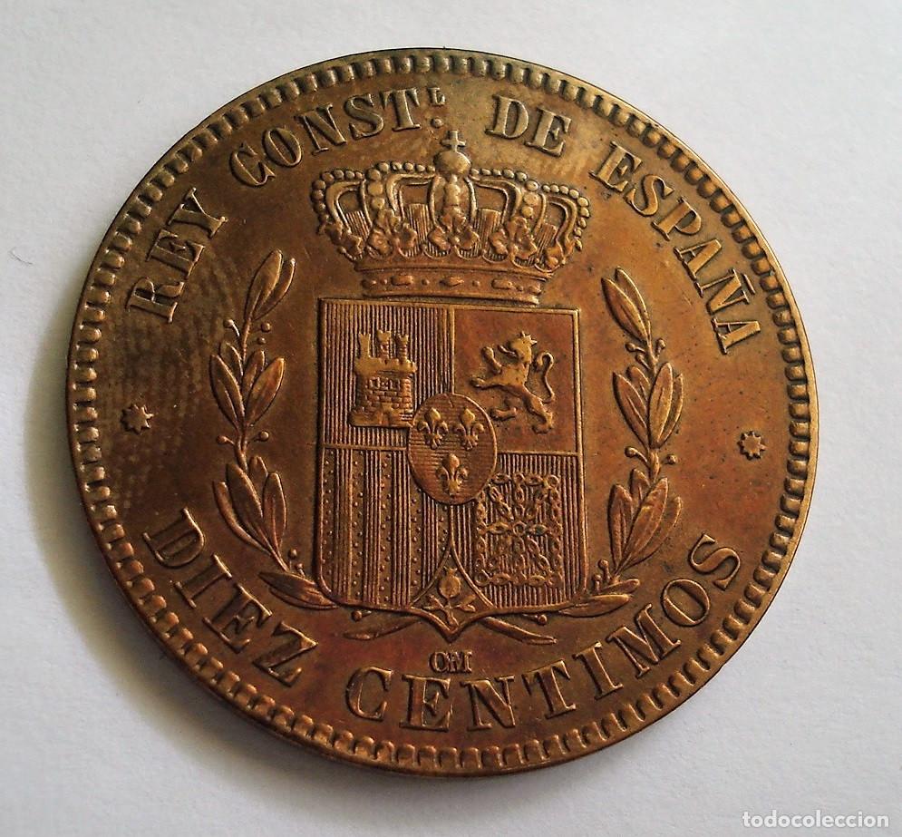 Monedas de Espa&ntilde;a: SPAIN 10 CENTIMOS 1878. ALFONSO XII. - Foto 2