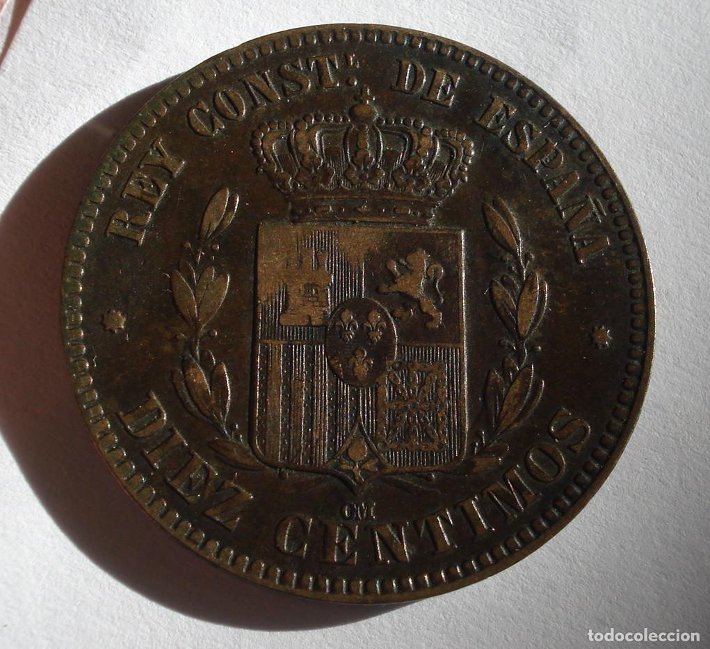 Monedas de Espa&ntilde;a: SPAIN 10 CENTIMOS 1879. ALFONSO XII. - Foto 2