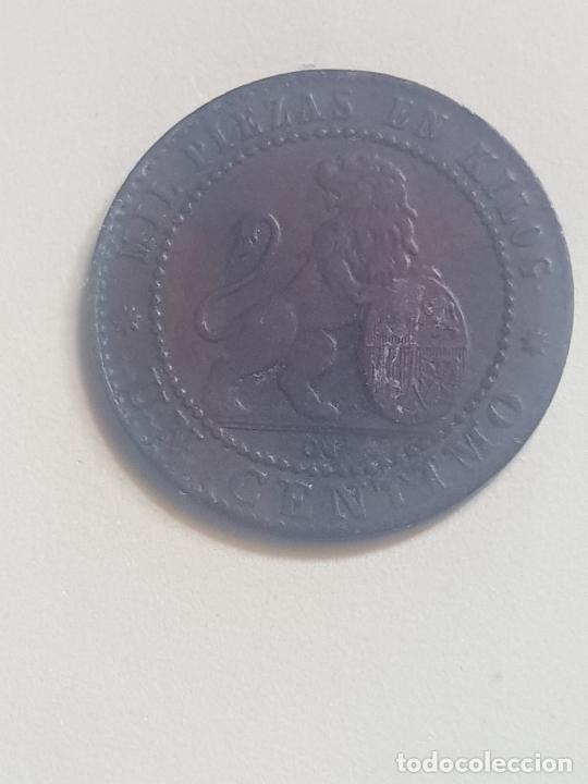 Monedas de Espa&ntilde;a: 1 CENTIMO 1870 GOBIERNO PROVISIONAL (no limpiada) - Foto 2