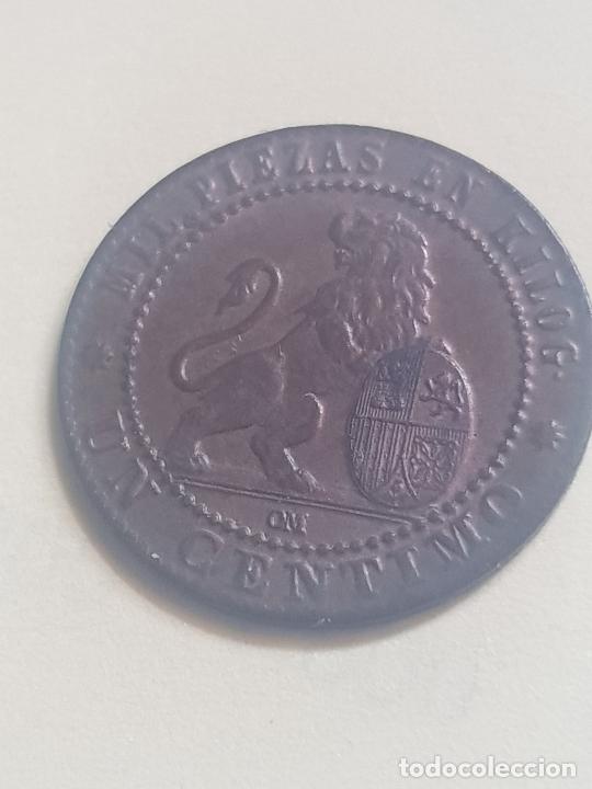 Monedas de Espa&ntilde;a: 1 CENTIMO 1870 GOBIERNO PROVISIONAL (no limpiada) - Foto 2