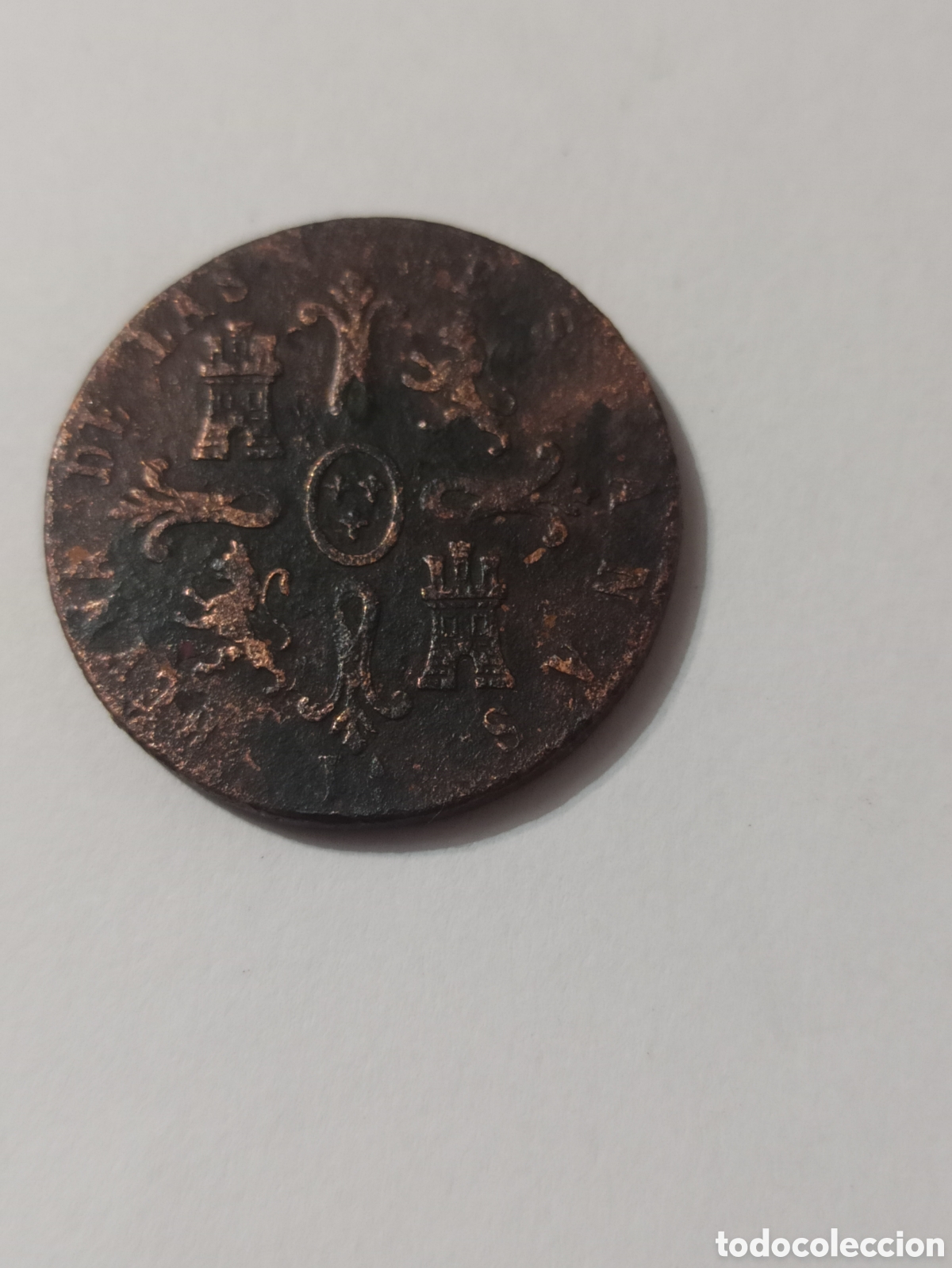 Monedas de Espa&ntilde;a: Moneda 8 maraved&iacute;s Isabel ll 1850 - Foto 2