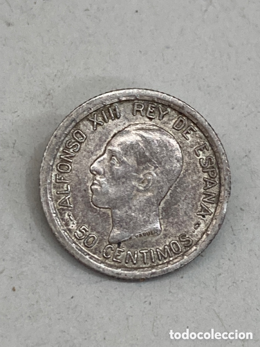 Monedas de Espa&ntilde;a: Moneda de 50 c&eacute;ntimos 1926 L35 - Foto 2