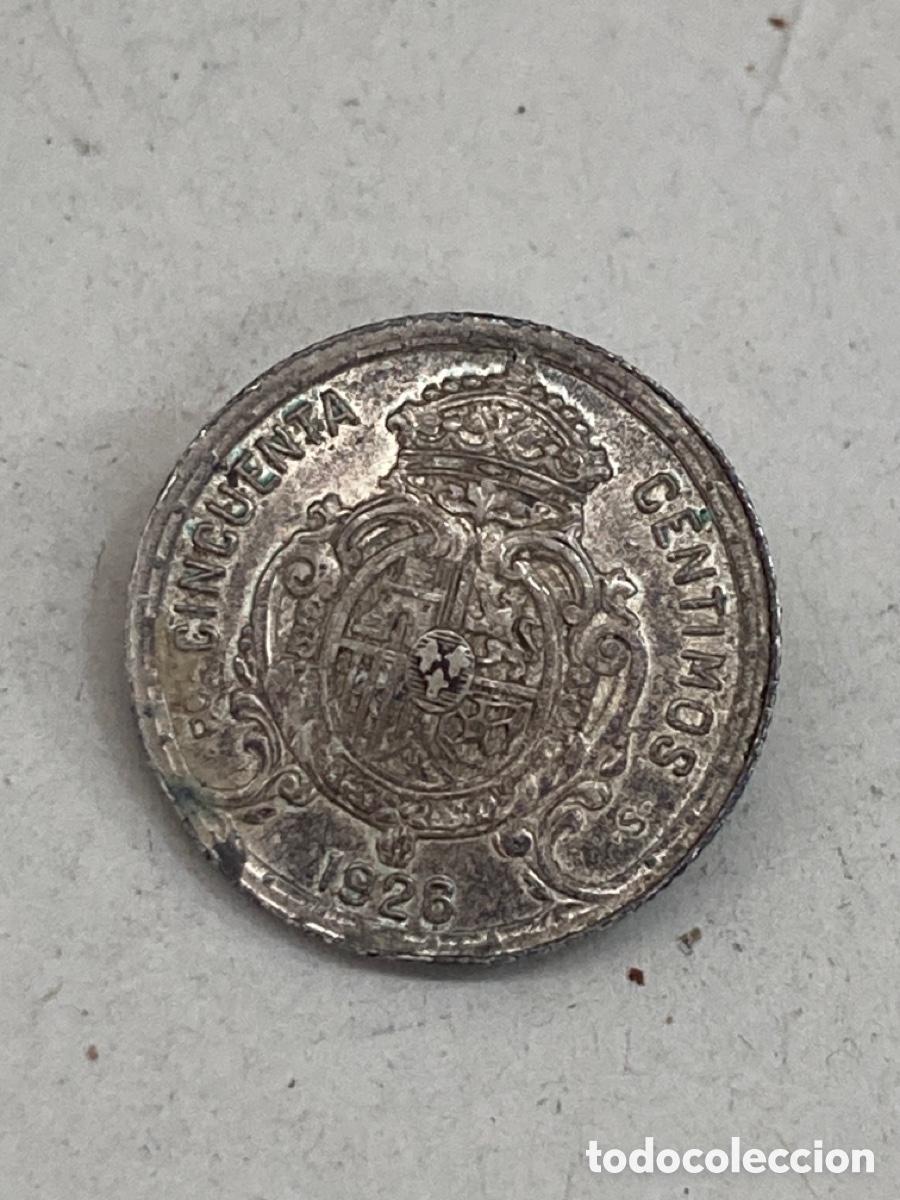 Monedas de Espa&ntilde;a: Moneda de 50 c&eacute;ntimos 1926 L35 - Foto 1