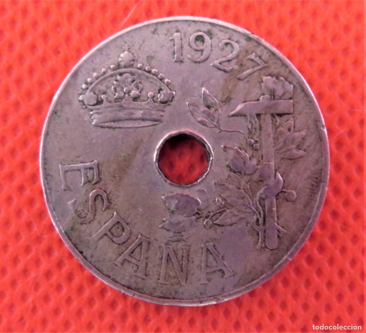 Monedas de Espa&ntilde;a: Moneda de 25 C&eacute;ntimos de 1927 - Foto 1