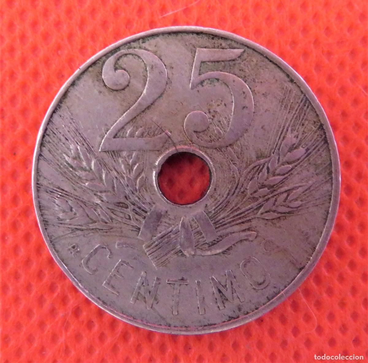 Monedas de Espa&ntilde;a: Moneda de 25 C&eacute;ntimos de 1927 - Foto 2