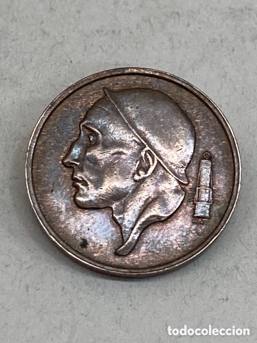 Monedas de Espa&ntilde;a: Moneda 50 c&eacute;ntimos 1955 B&eacute;lgica M19 - Foto 2