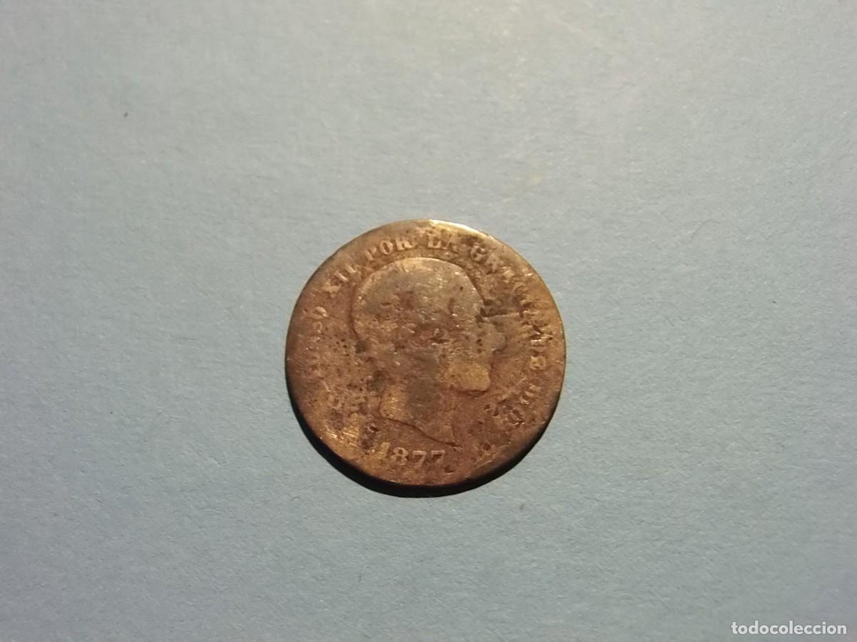 Monedas de Espa&ntilde;a: ALFONSO XII 5 C&Eacute;NTIMOS 1877. - Foto 1
