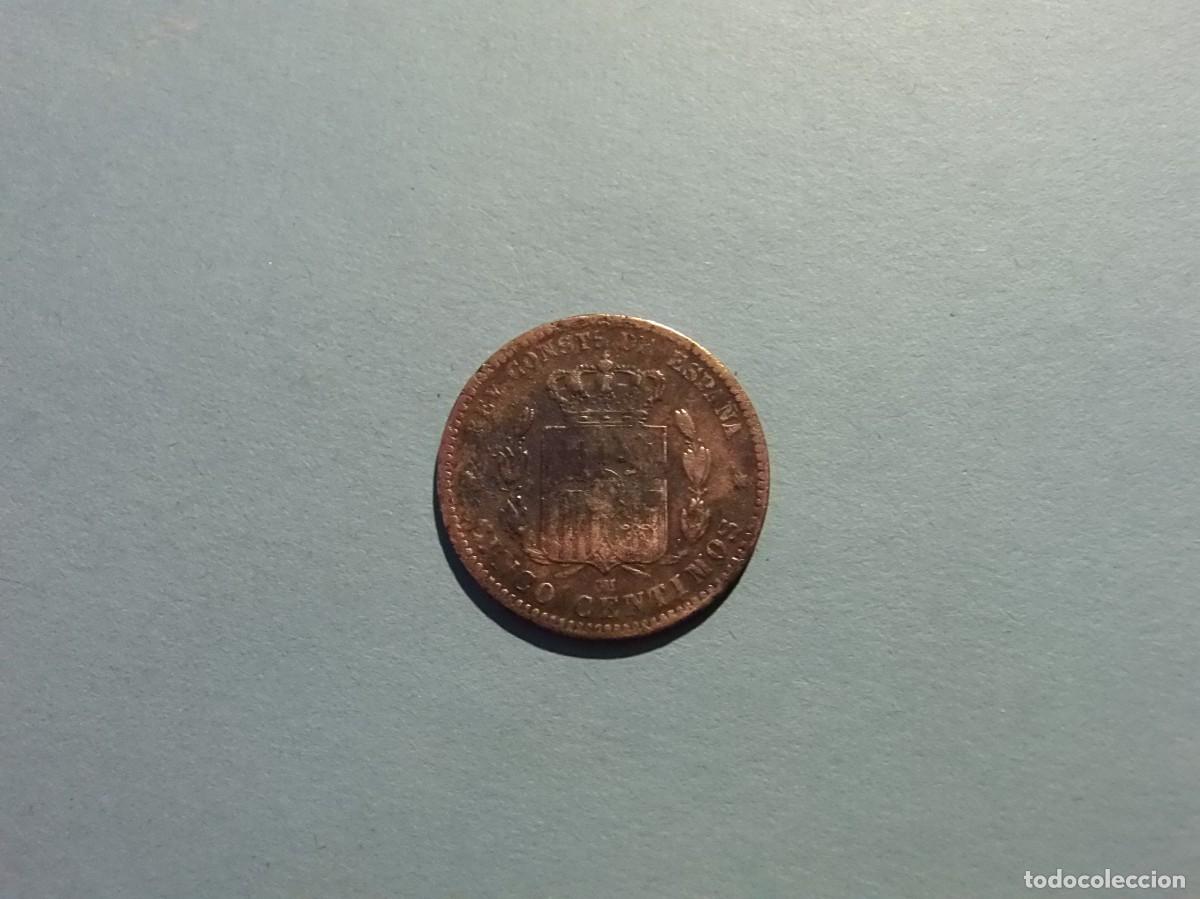 Monedas de Espa&ntilde;a: ALFONSO XII 5 C&Eacute;NTIMOS 1878. - Foto 2