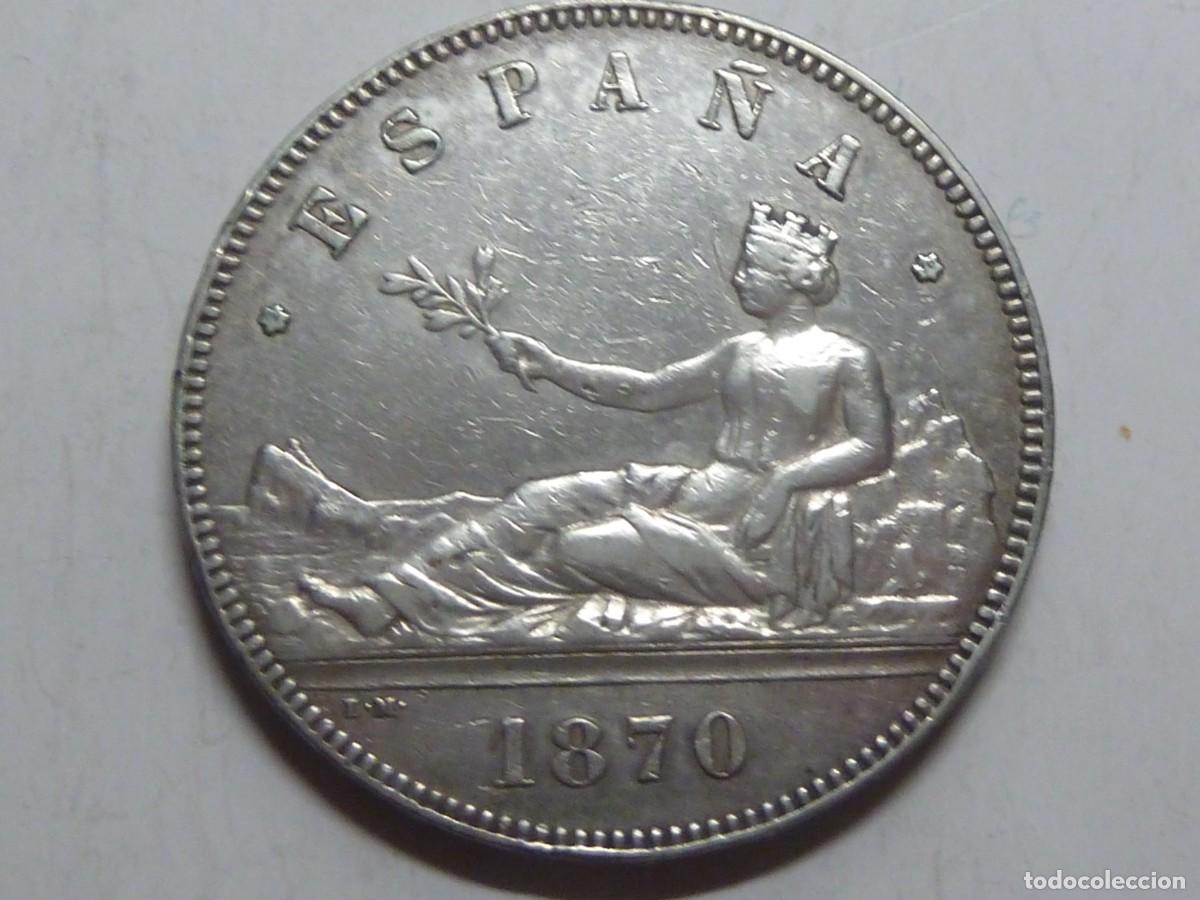 Monedas de Espa&ntilde;a: GOBIERNO PROVISIONAL 1870*70 BONITO - Foto 1