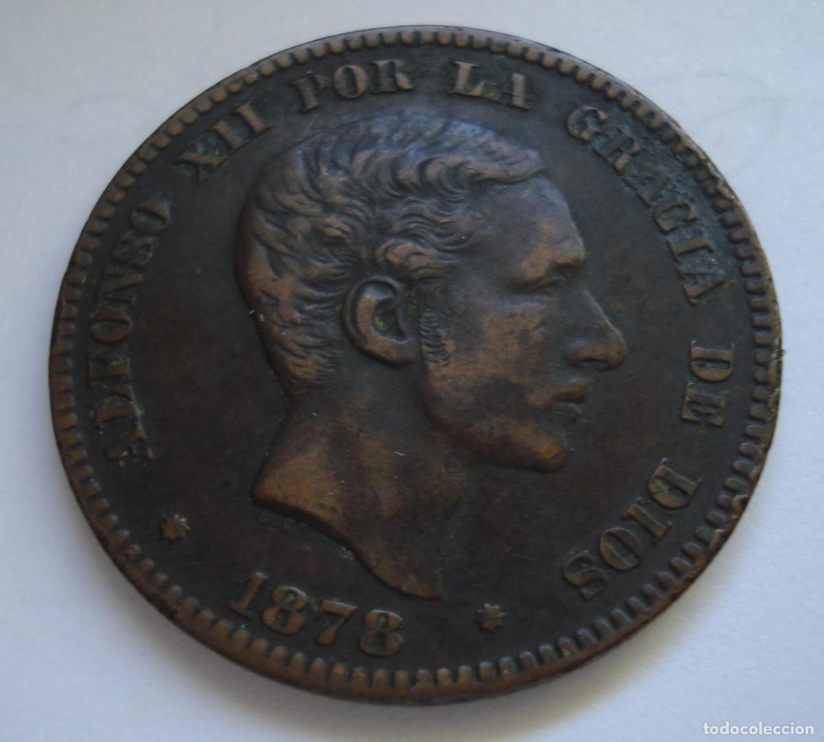 Monedas de Espa&ntilde;a: SPAIN 10 CENTIMOS 1878. ALFONSO XII. - Foto 3