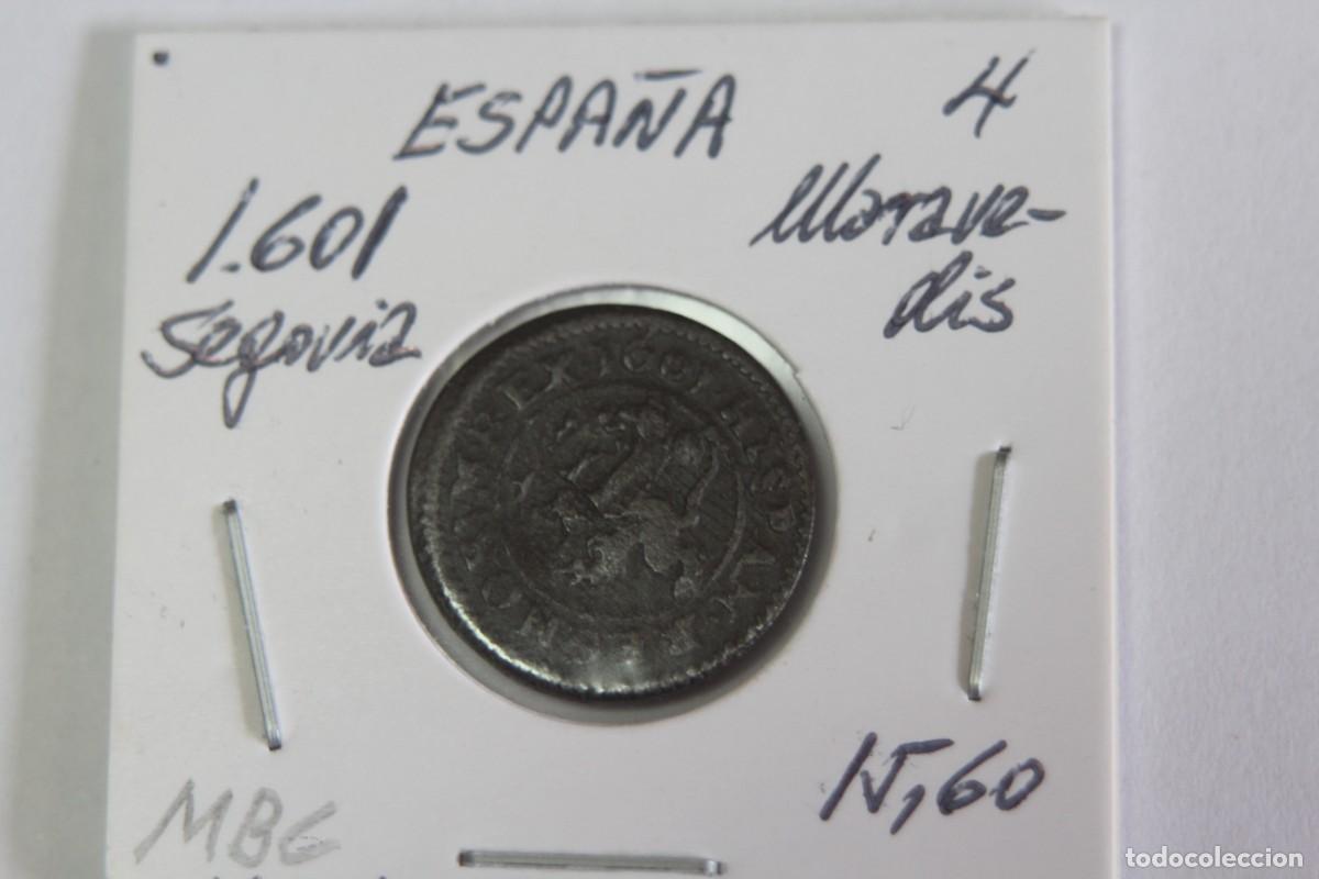 Monedas de Espa&ntilde;a: Moneda de 4 maraved&iacute;s de 1601 SEGOVIA en MBC - Foto 1