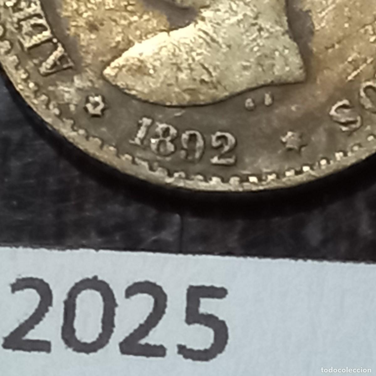 Monedas de Espa&ntilde;a: Espa&ntilde;a 50 c&eacute;ntimos 1892 - Foto 3