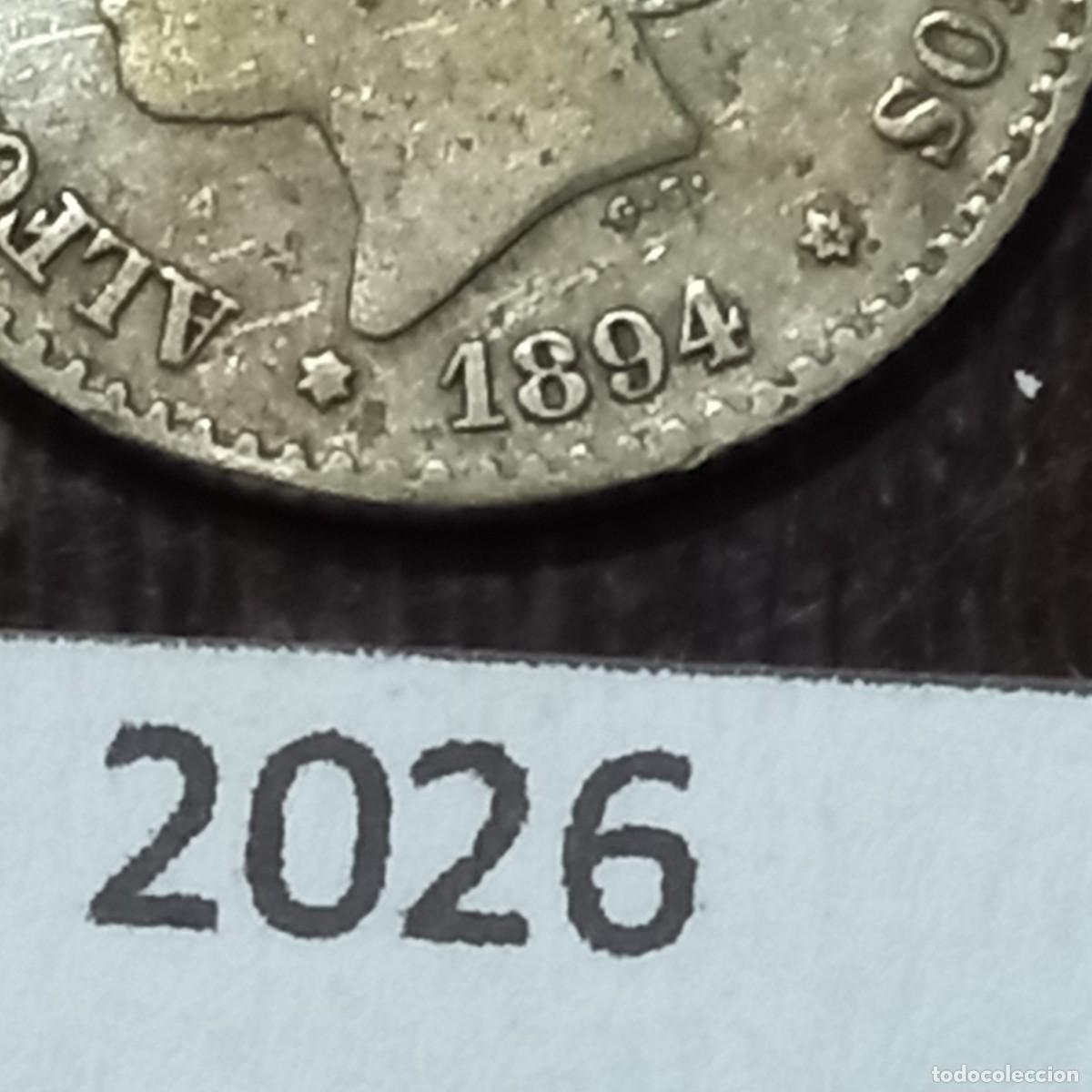 Monedas de Espa&ntilde;a: Espa&ntilde;a 50 c&eacute;ntimos 1894 - Foto 3