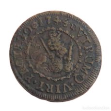 Monedas de España: 2 MARAVEDÍS 1744. FELIPE V. SEGOVIA. MBC.