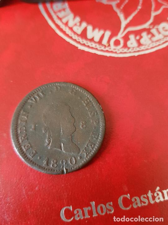 Monedas de Espa&ntilde;a: FERNANDO VII -1820-8 MARAVEDIS - Foto 1