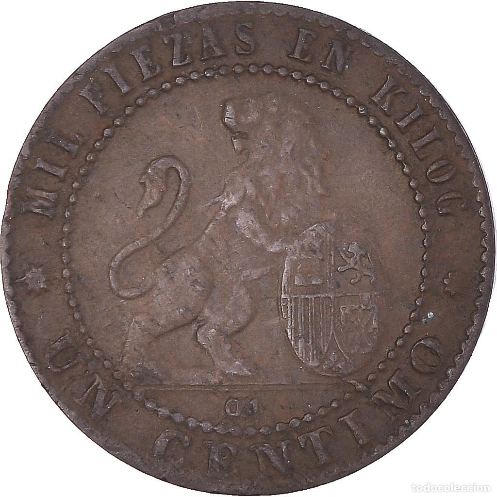 Monedas de Espa&ntilde;a: [#1463541] Moneda, Espa&ntilde;a, Centimo, 1870 - Foto 2