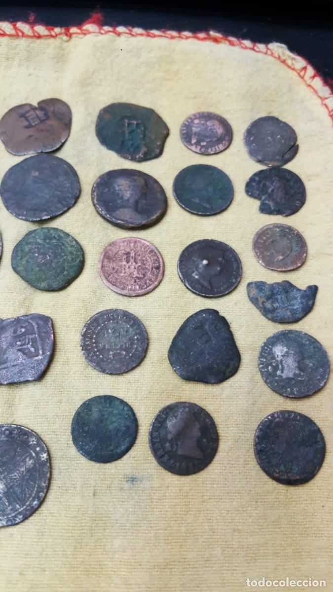 Monedas de Espa&ntilde;a: LOTE DE 36 COBRES ANTIGUOS - Foto 3