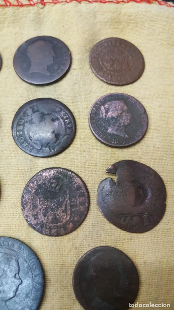 Monedas de Espa&ntilde;a: LOTE DE 15 COBRES ESPA&Ntilde;OLES - Foto 3