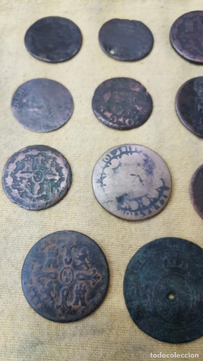 Monedas de Espa&ntilde;a: LOTE DE 15 COBRES ESPA&Ntilde;OLES - Foto 5