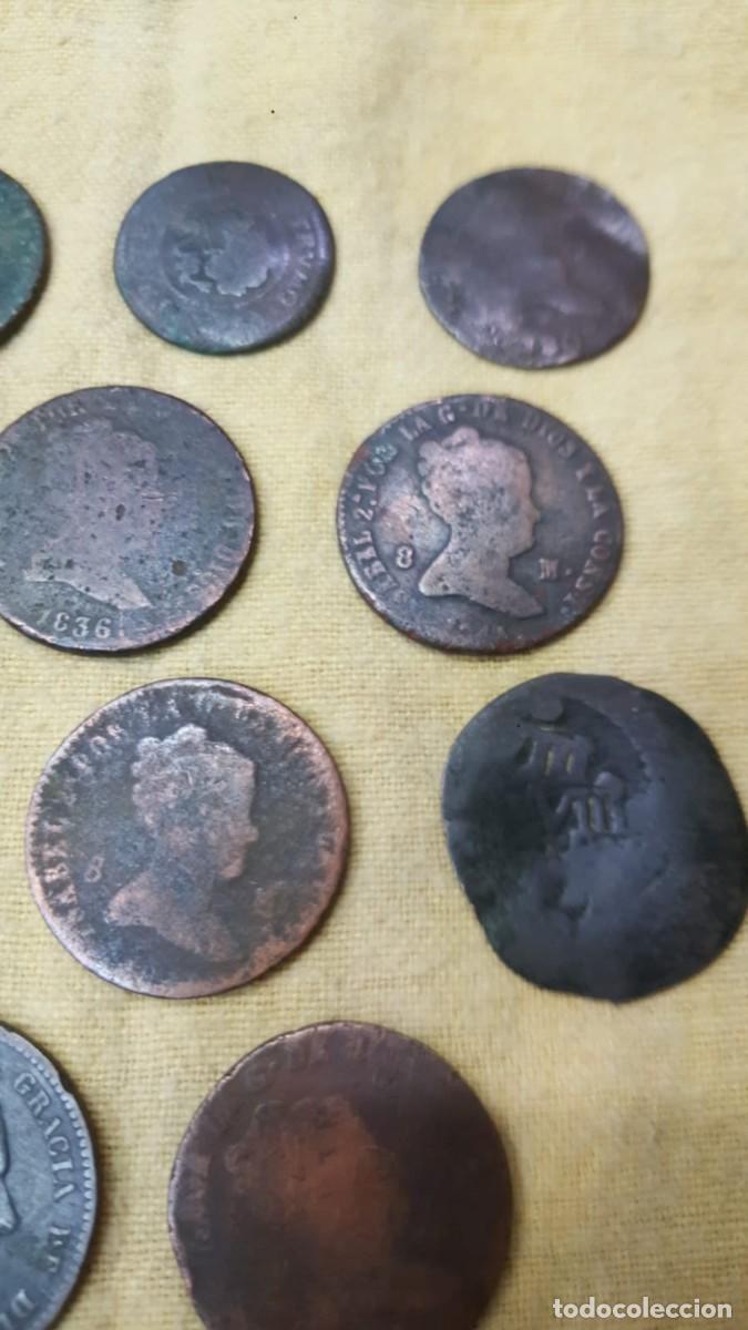 Monedas de Espa&ntilde;a: LOTE DE 15 COBRES ESPA&Ntilde;OLES - Foto 3