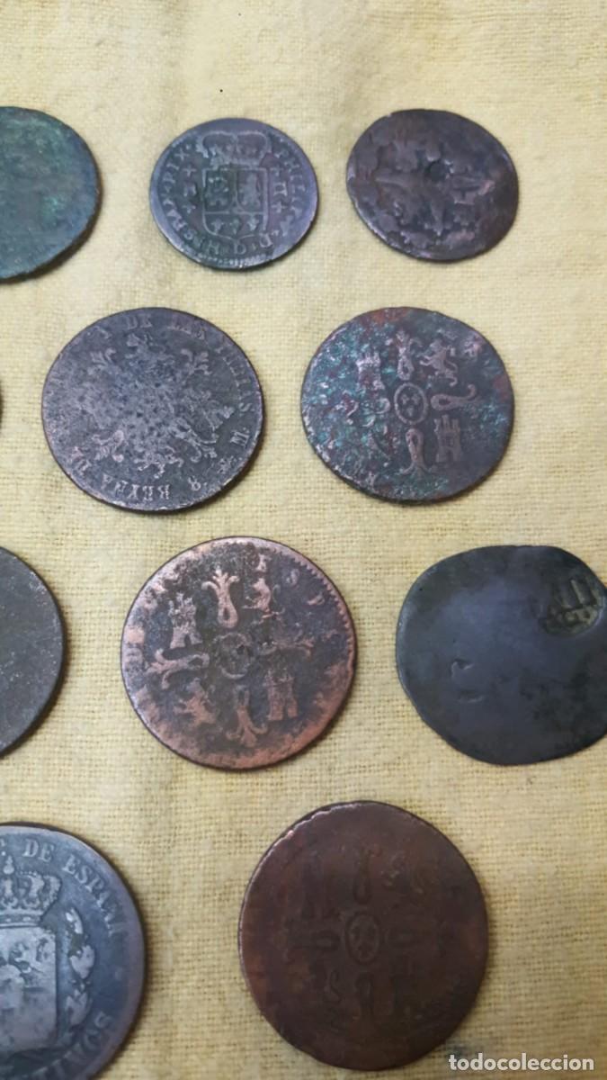 Monedas de Espa&ntilde;a: LOTE DE 15 COBRES ESPA&Ntilde;OLES - Foto 6
