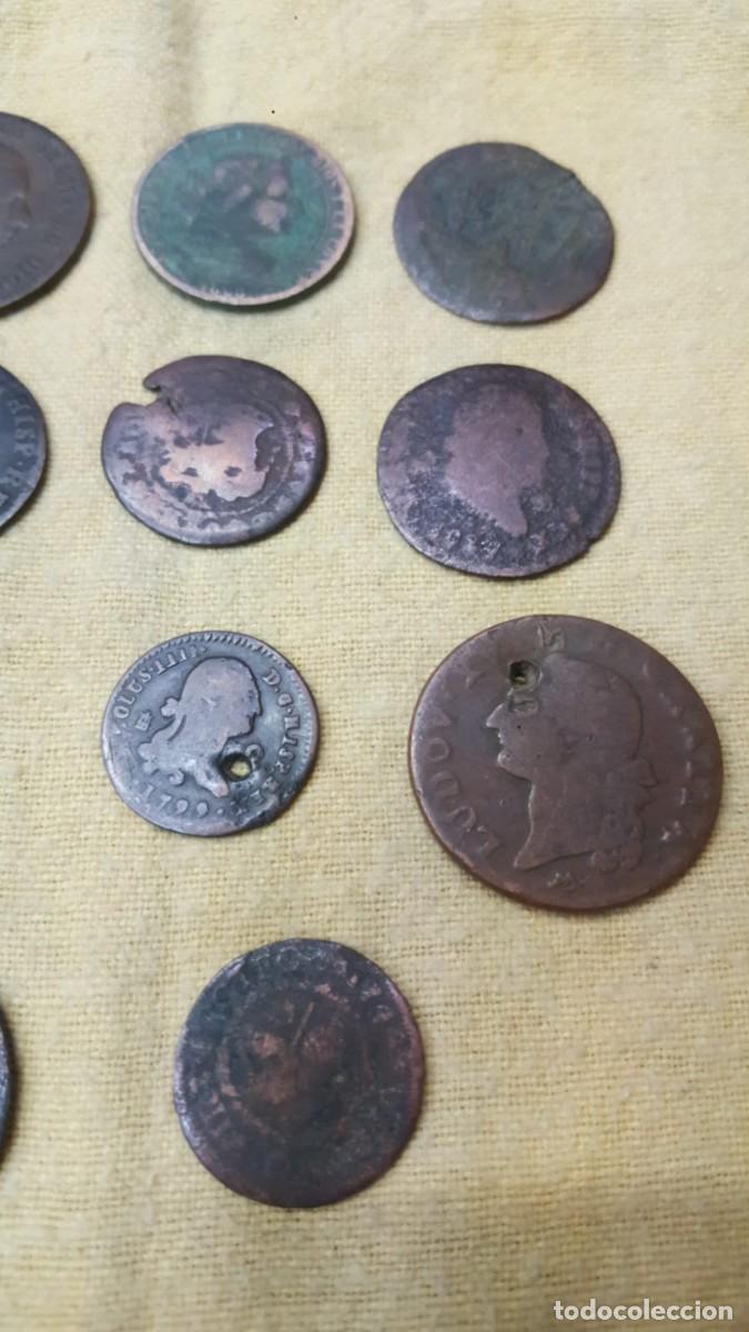 Monedas de Espa&ntilde;a: LOTE DE 15 COBRES ESPA&Ntilde;OLES - Foto 2