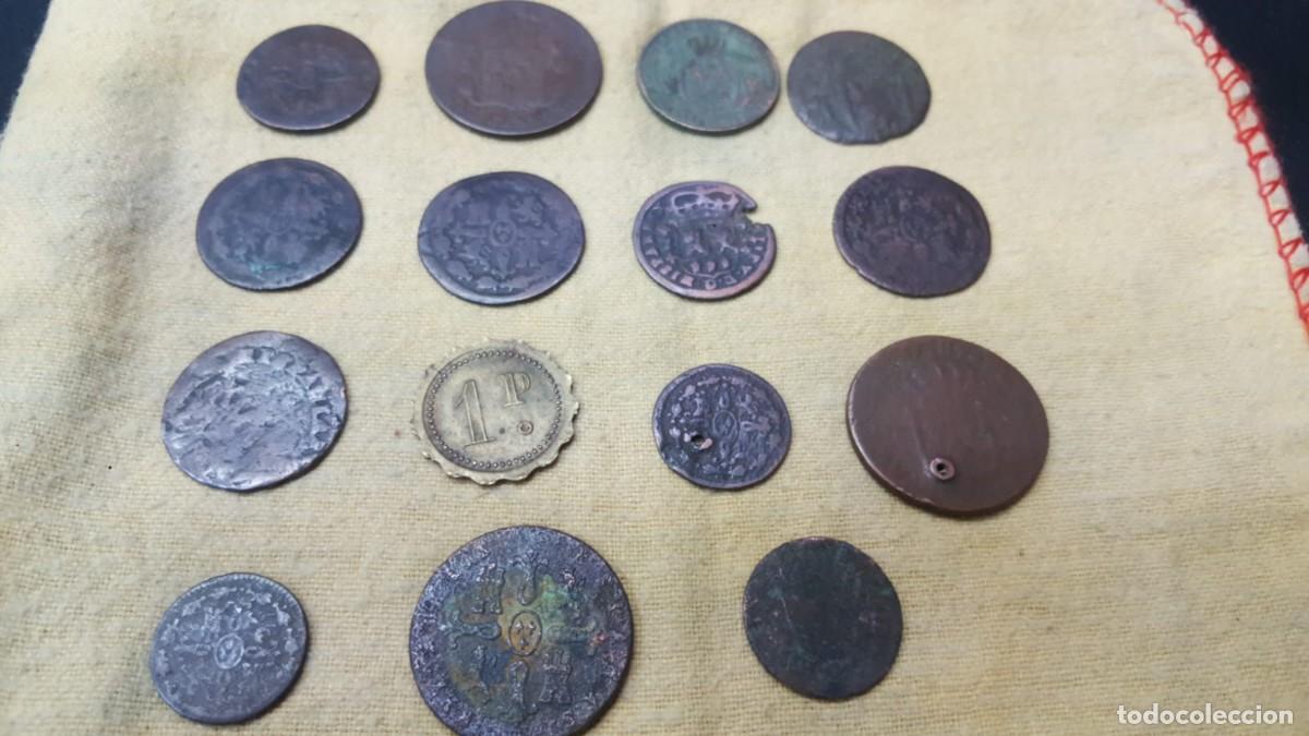 Monedas de Espa&ntilde;a: LOTE DE 15 COBRES ESPA&Ntilde;OLES - Foto 3