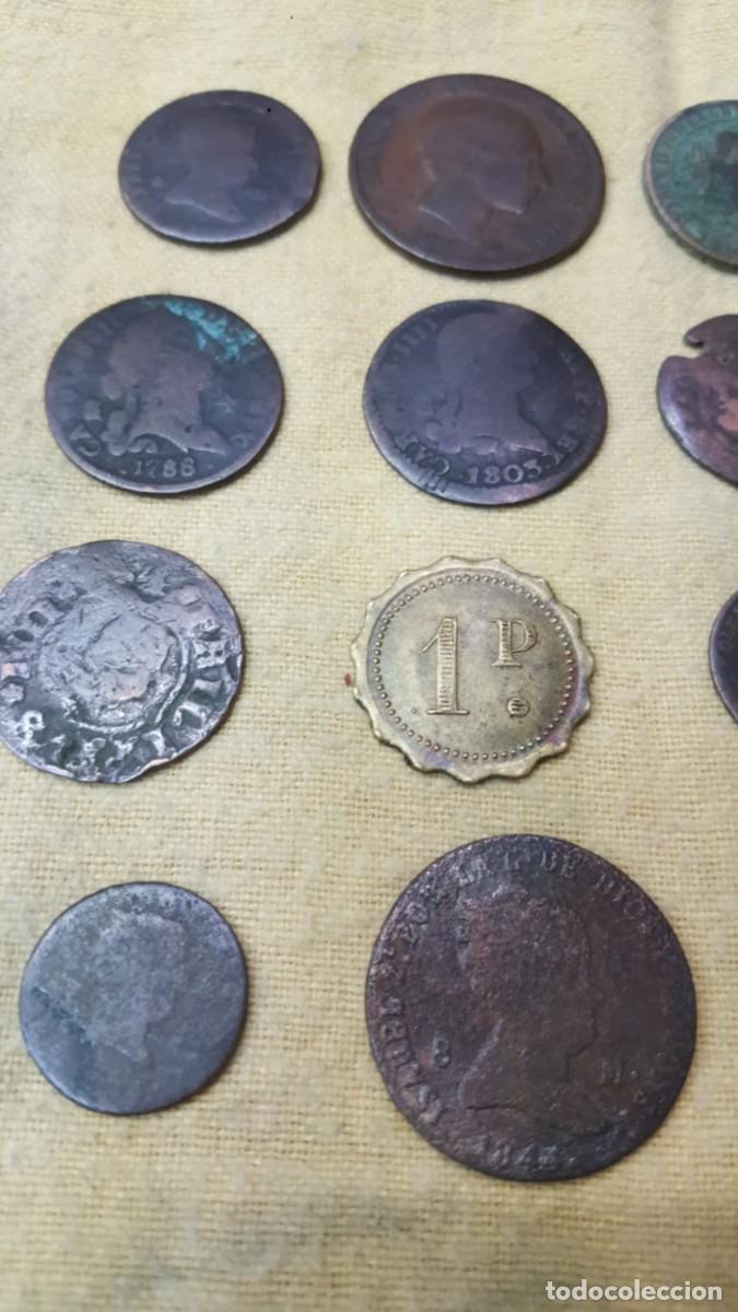 Monedas de Espa&ntilde;a: LOTE DE 15 COBRES ESPA&Ntilde;OLES - Foto 4