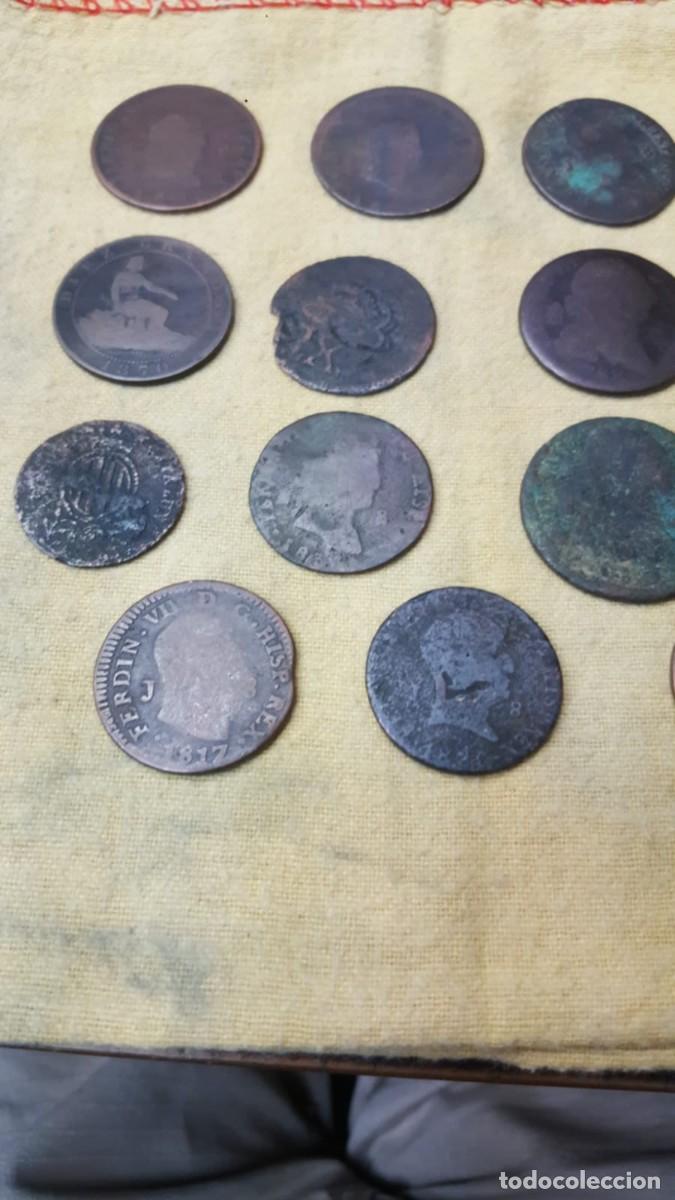 Monedas de Espa&ntilde;a: LOTE DE 15 COBRES ESPA&Ntilde;OLES - Foto 2