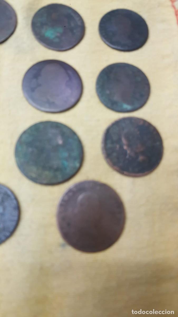 Monedas de Espa&ntilde;a: LOTE DE 15 COBRES ESPA&Ntilde;OLES - Foto 3