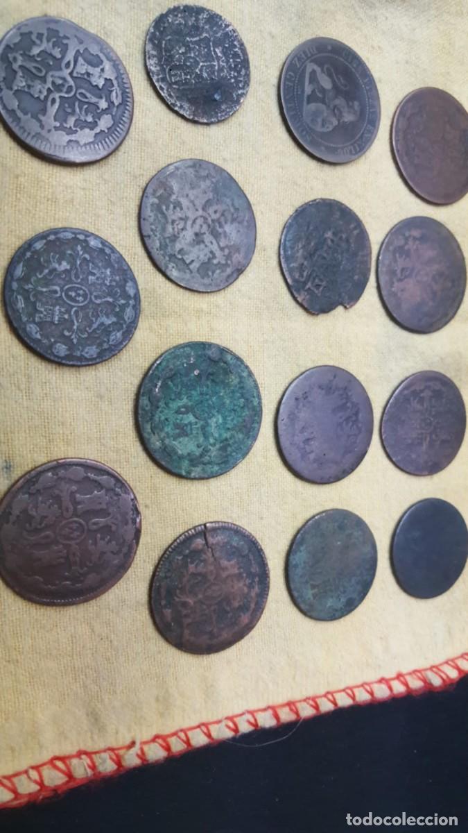 Monedas de Espa&ntilde;a: LOTE DE 15 COBRES ESPA&Ntilde;OLES - Foto 4
