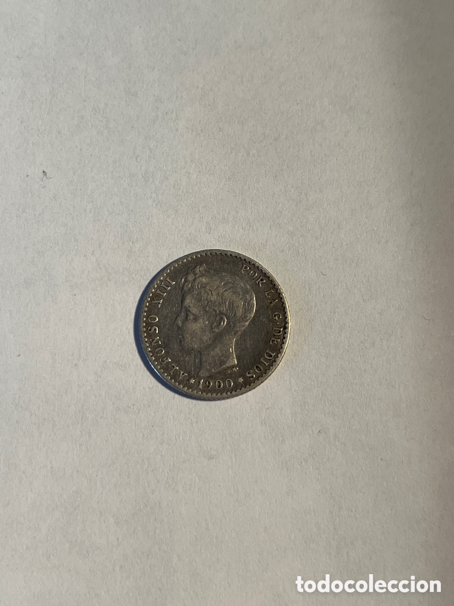 Monedas de Espa&ntilde;a: 50 c&eacute;ntimos Alfonso XIII 1900 - Foto 2