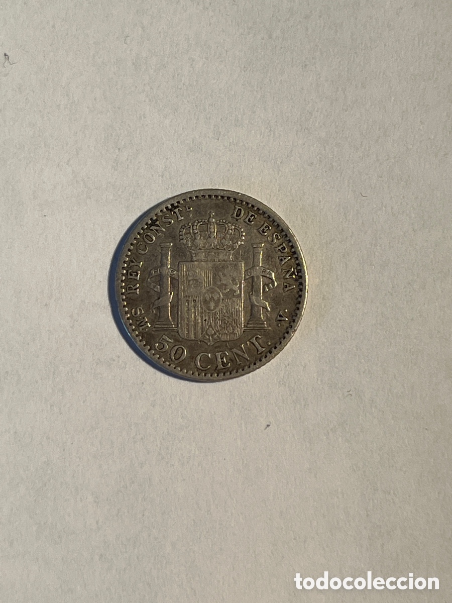 Monedas de Espa&ntilde;a: 50 c&eacute;ntimos Alfonso XIII 1900 - Foto 1