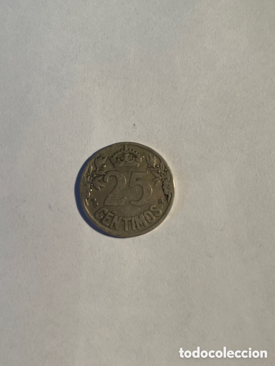 Monedas de Espa&ntilde;a: Moneda de 25 C&eacute;ntimos A&ntilde;o 1925 - Foto 1