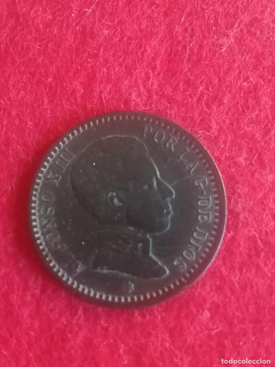 Monedas de Espa&ntilde;a: Moneda de 2 c&eacute;ntimos de Alfonso XIII, 1904, S MV - Foto 1