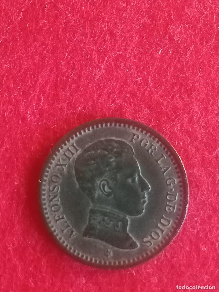 Monedas de Espa&ntilde;a: Moneda de 2 c&eacute;ntimos de Alfonso XIII 1905 S MV - Foto 1