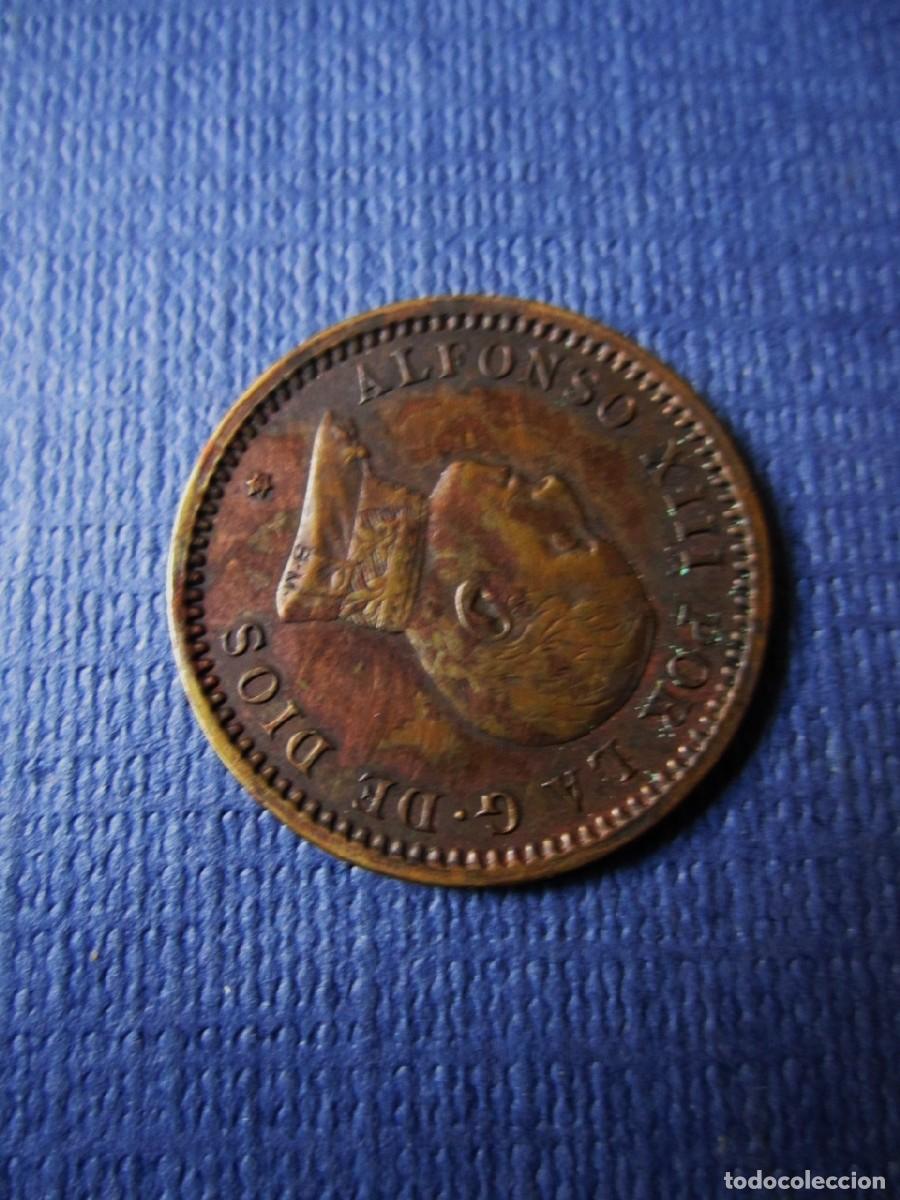 Monedas de Espa&ntilde;a: Moneda Alfonso XIII 1912 de Dos 2 Centimos - Foto 2