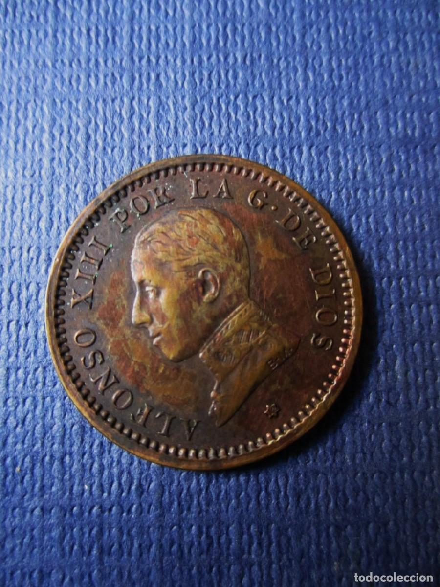 Monedas de Espa&ntilde;a: Moneda Alfonso XIII 1912 de Dos 2 Centimos - Foto 4
