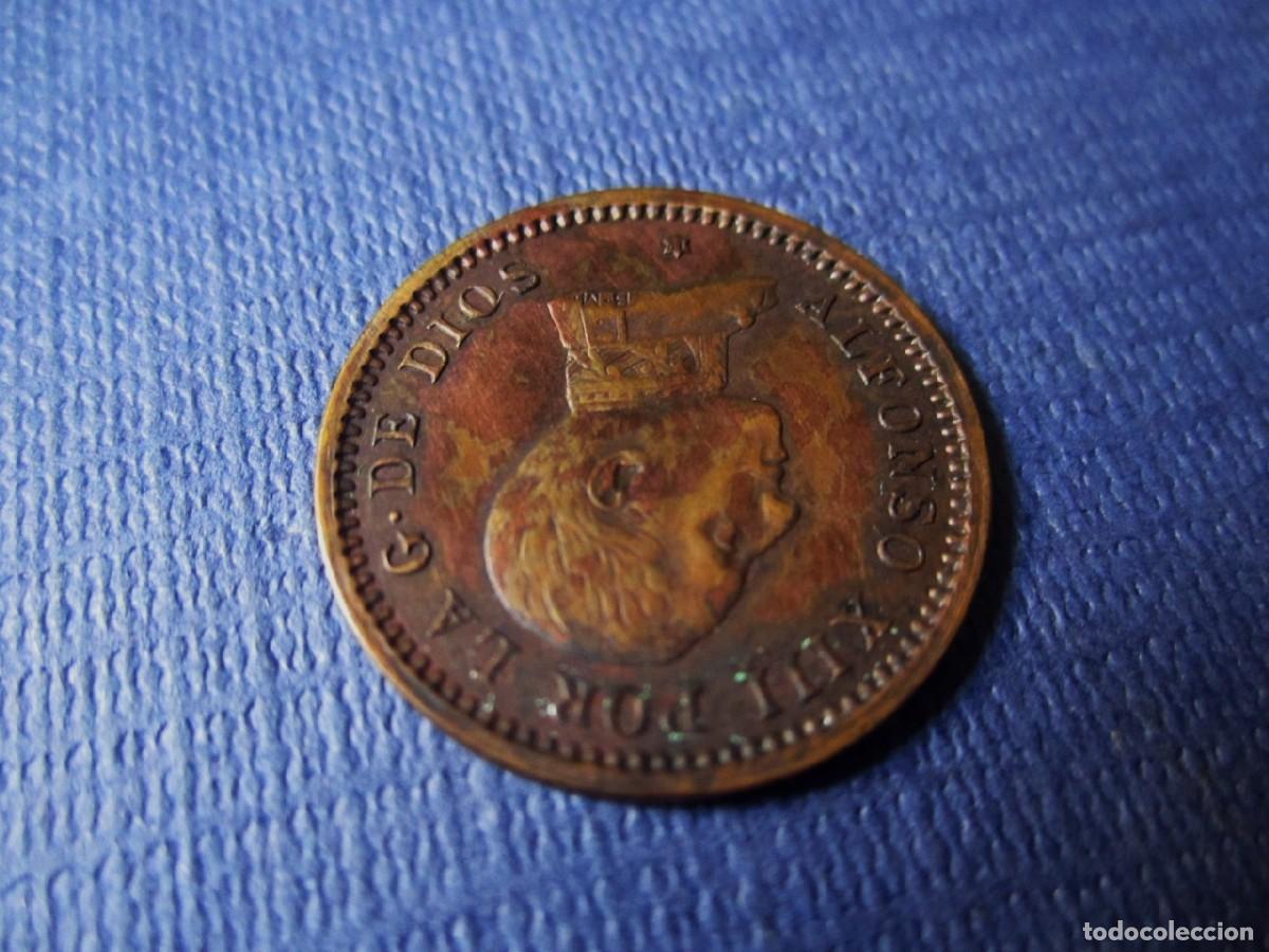 Monedas de Espa&ntilde;a: Moneda Alfonso XIII 1912 de Dos 2 Centimos - Foto 6
