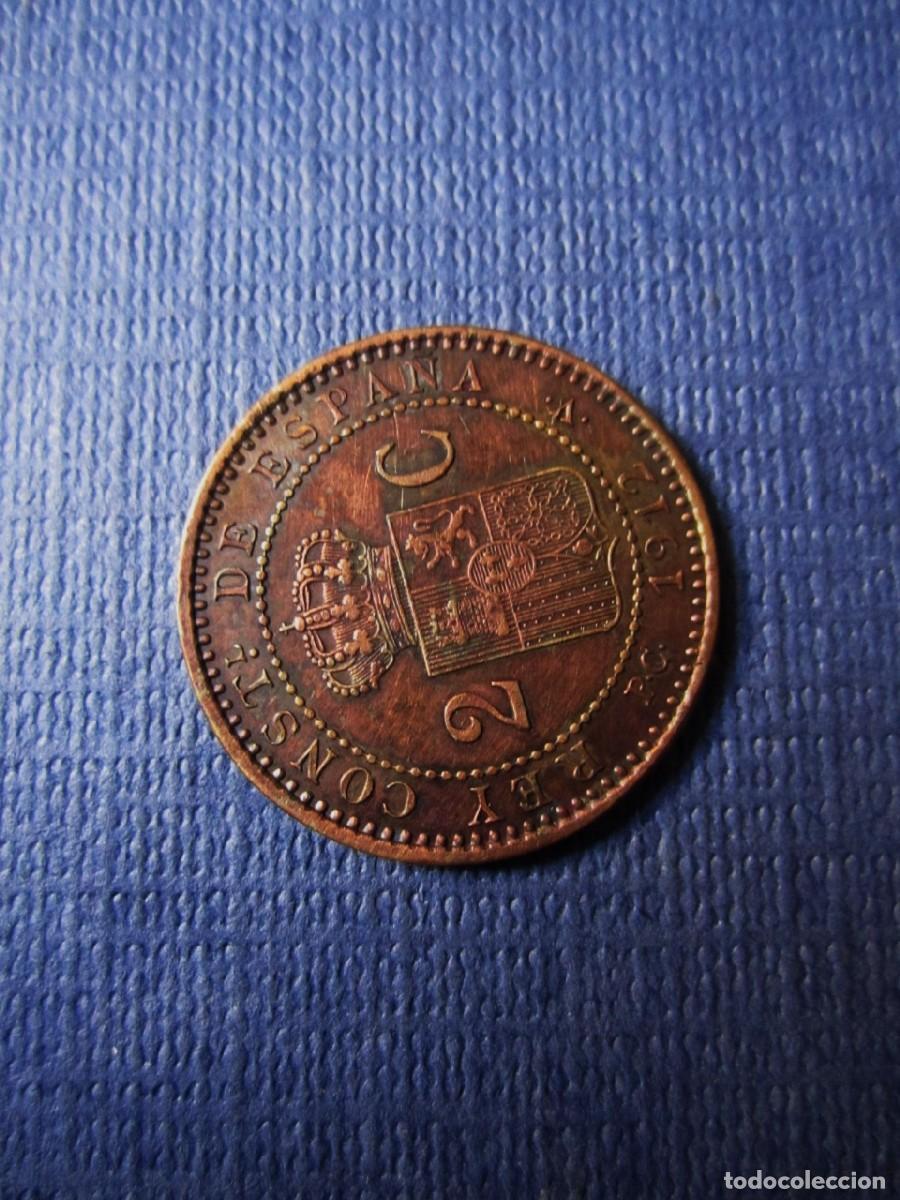 Monedas de Espa&ntilde;a: Moneda Alfonso XIII 1912 de Dos 2 Centimos - Foto 10