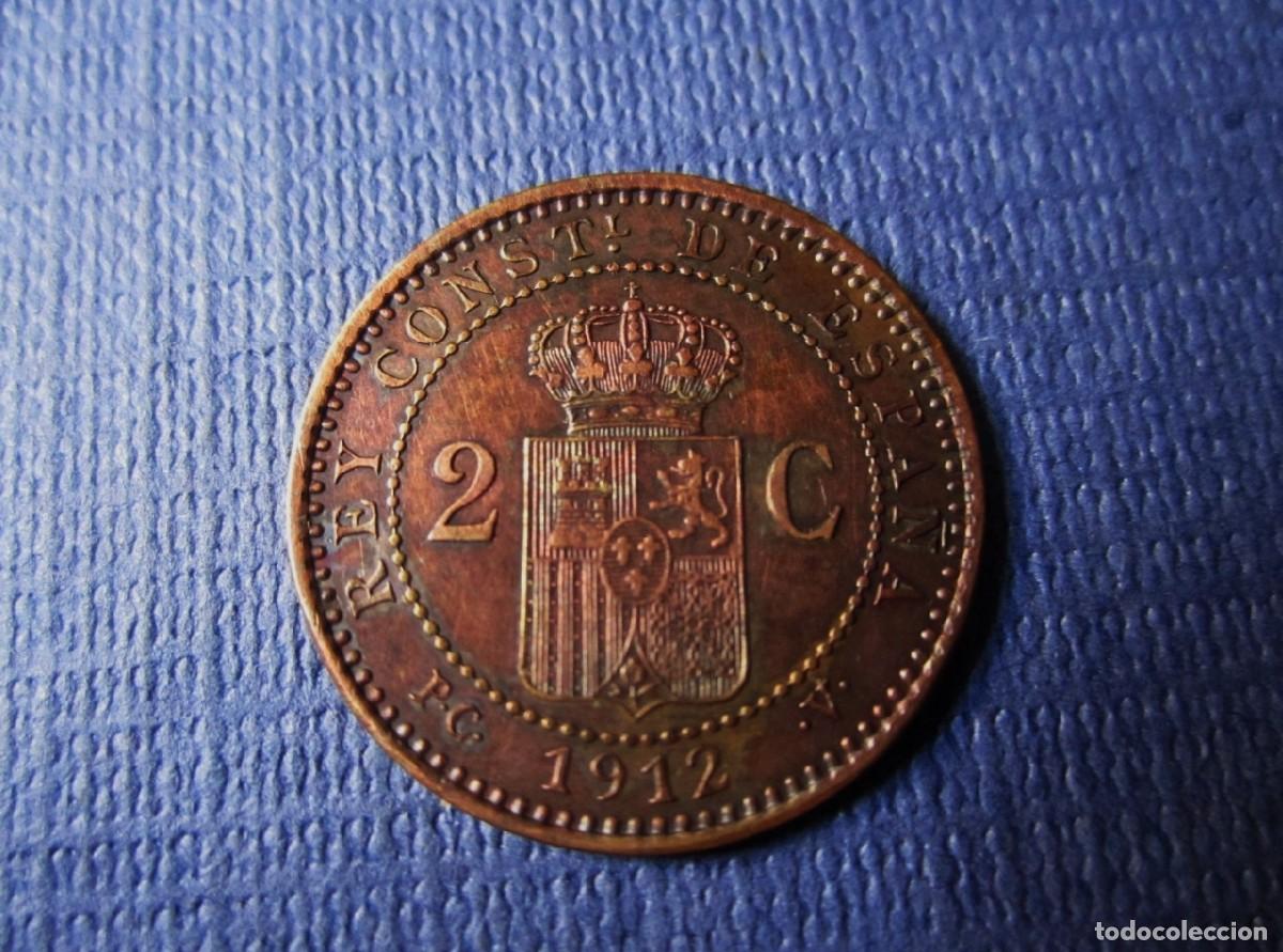 Monedas de Espa&ntilde;a: Moneda Alfonso XIII 1912 de Dos 2 Centimos - Foto 11