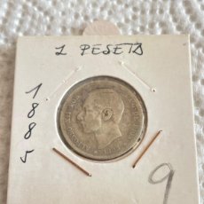 Monedas de España: 1 PESETA DE PLATA DE ALFONSO XII AÑO 1885 A