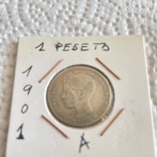Monedas de España: 1 PESETA DE PLATA DE ALFONSO XIII AÑO 1901 A