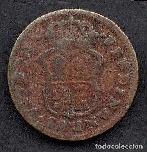 Monedas de Espa&ntilde;a: FERNANDO VI - 1 ARDITE CATALU&Ntilde;A 1754 - Foto 2