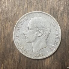Monedas de España: 5 PESETAS ALFONSO XII PLATA 1884 *18 *84