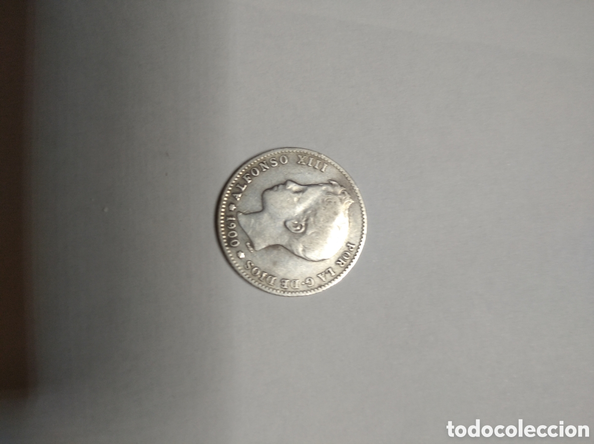 Monedas de Espa&ntilde;a: Moneda de 1 peseta del a&ntilde;o 1900 - Foto 2